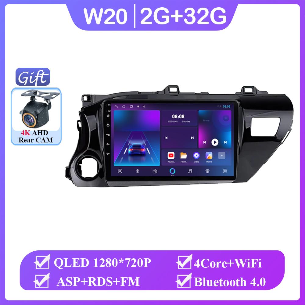 

Android 14 Радио для Toyota Hilux Pick Up AN120 2015 - 2020 LHD RHD Carplay GPS Навигация Мультимедийный Плеер Стерео Нет 2din DVD