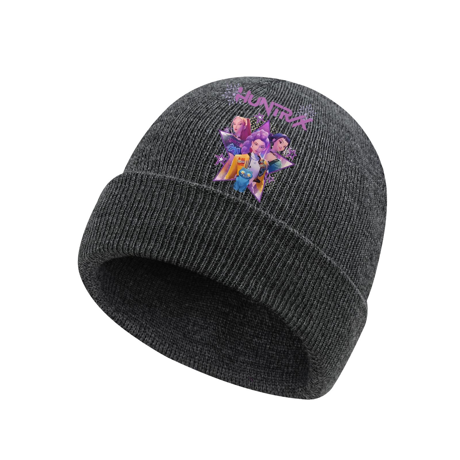 

Children s Fashionable, Comfortable, Warm Printed Knitted Hat One Size