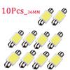 10-40Pcs White COB C5W LED Bulbs 12V 24V Car Auto Festoon Dome Interior LED Lights Lamp Roof Reading Bulb 31mm 36mm 39mm 41mm Bulbs 7