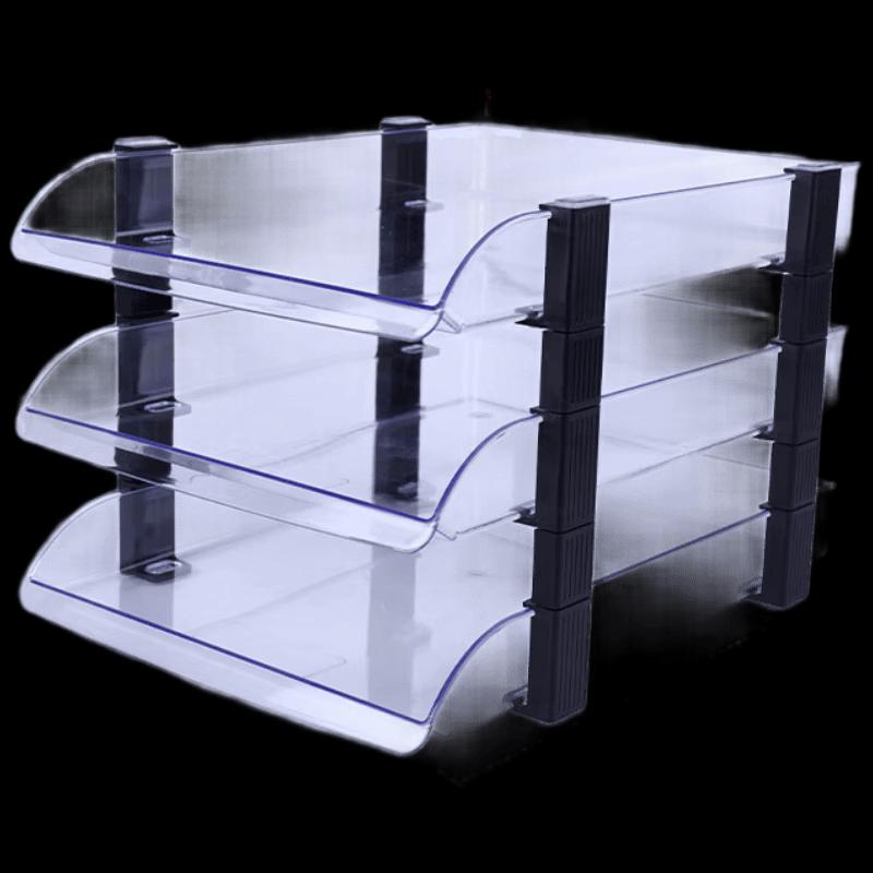 Kede You Stackable Transparent Desktop File Organizer