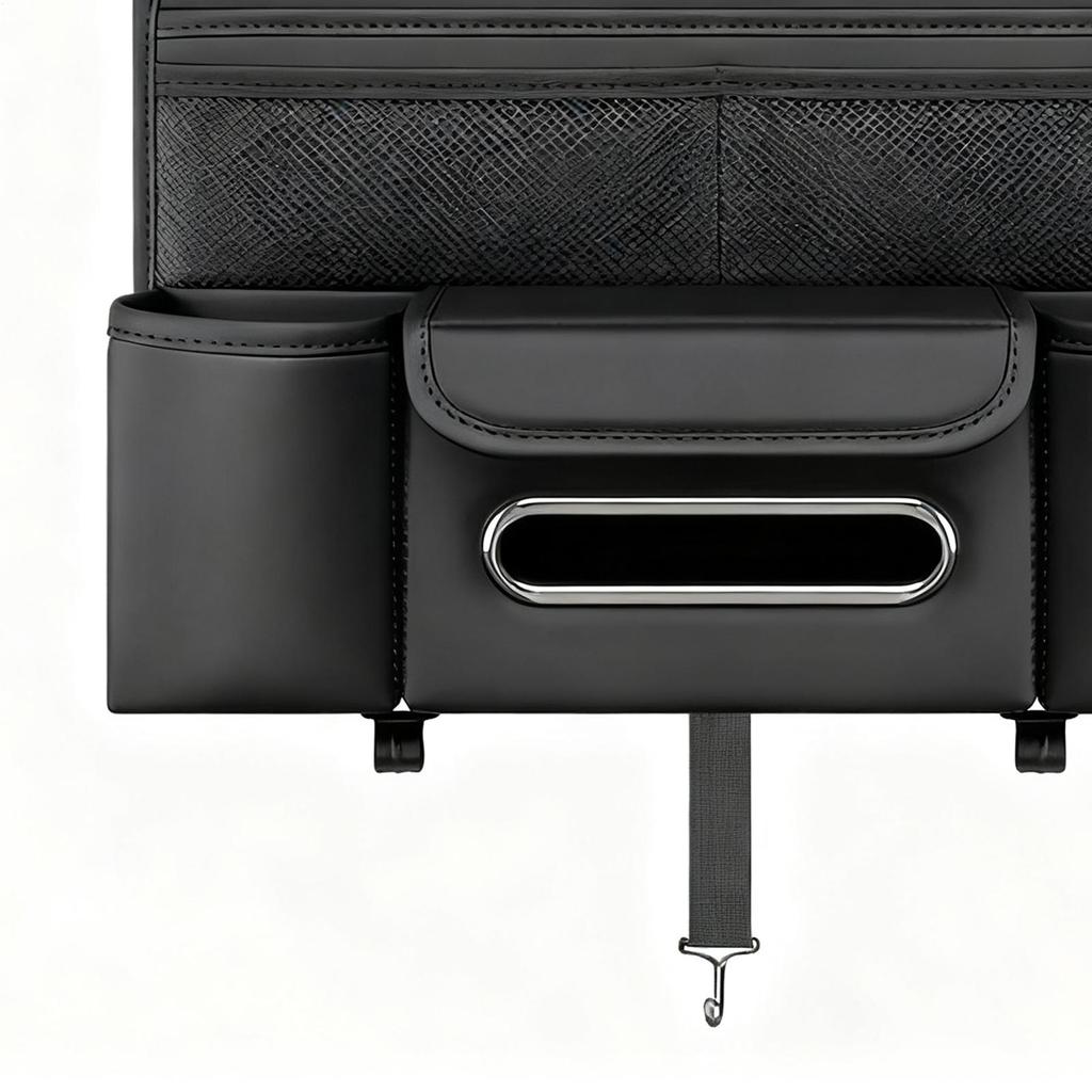 Car Seat Back Storage Automotive Backseat Organization Bag Cup Storage Tissue Holder Box For Vehicles SUVs RVs Trucks Minivans