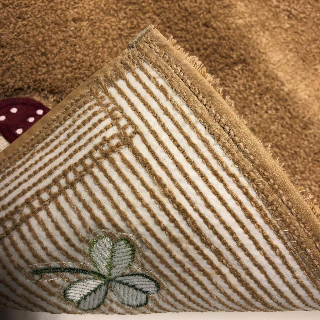 Senko Mushroom Toilet 55 X 60 Light 13656 Mat, Approx. Cm, Brown,