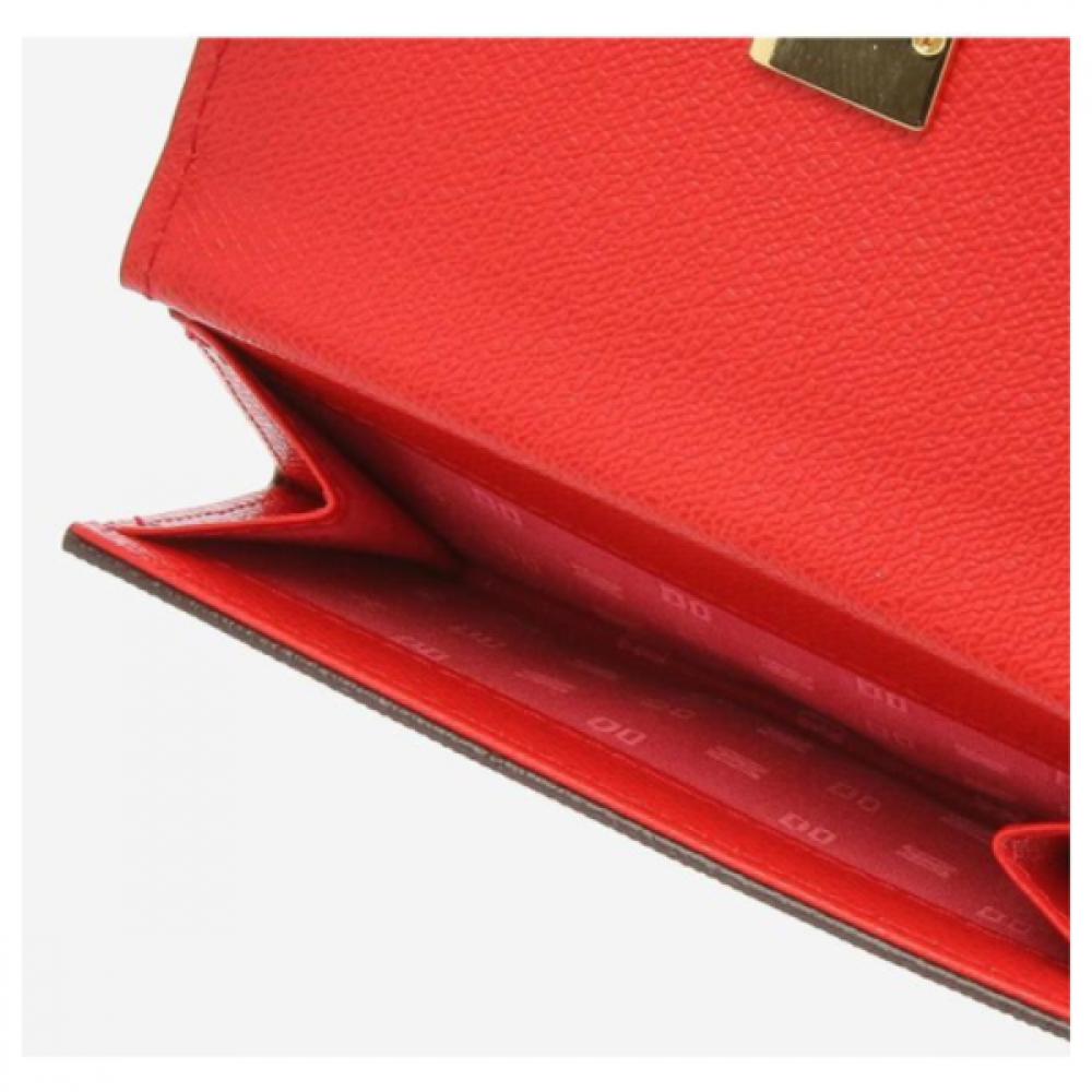Daks Red Leather Mini Wallet Model Dcwa1e408r2