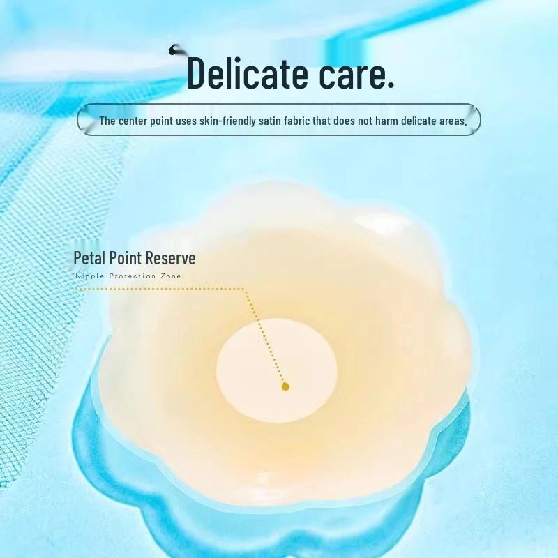 Nahtlose Silikon-Nippelabdeckungen für Damen - Atmungsaktiv, trägerlos, unsichtbare Pasties für Hochzeiten & Sommerbekleidung