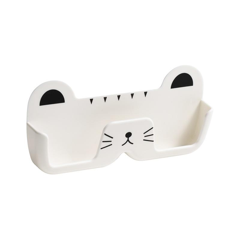 

1 шт., органайзер для очков с милым котом, настенный органайзер для солнцезащитных очков без удара, витрина для солнцезащитных очков премиум-класса, домашнее хранение белый