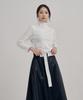 Peulleio Belted Skirt _ Navy