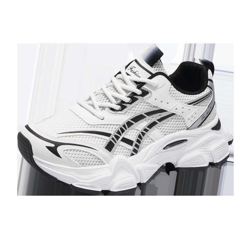 Men's shoes summer new mesh breathable casual thick-soled air cushion shock-absorbing dad sports shoes