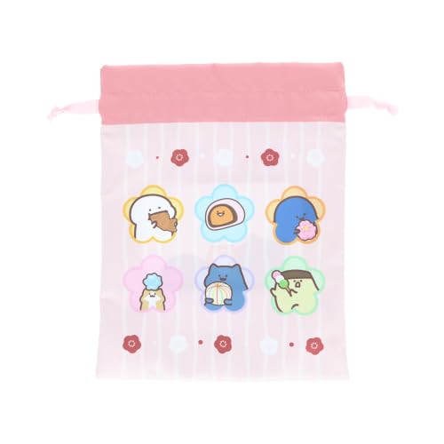 Sun-Star Stationery Stationery Goods - Drawstring Bag with Window - Flower Design S2340712