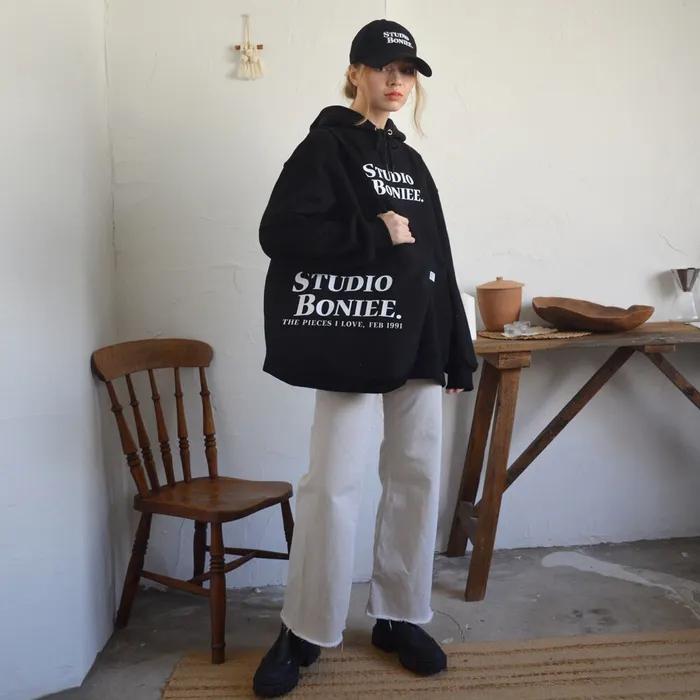 Logo Typo Eco Shoulder Bag Black