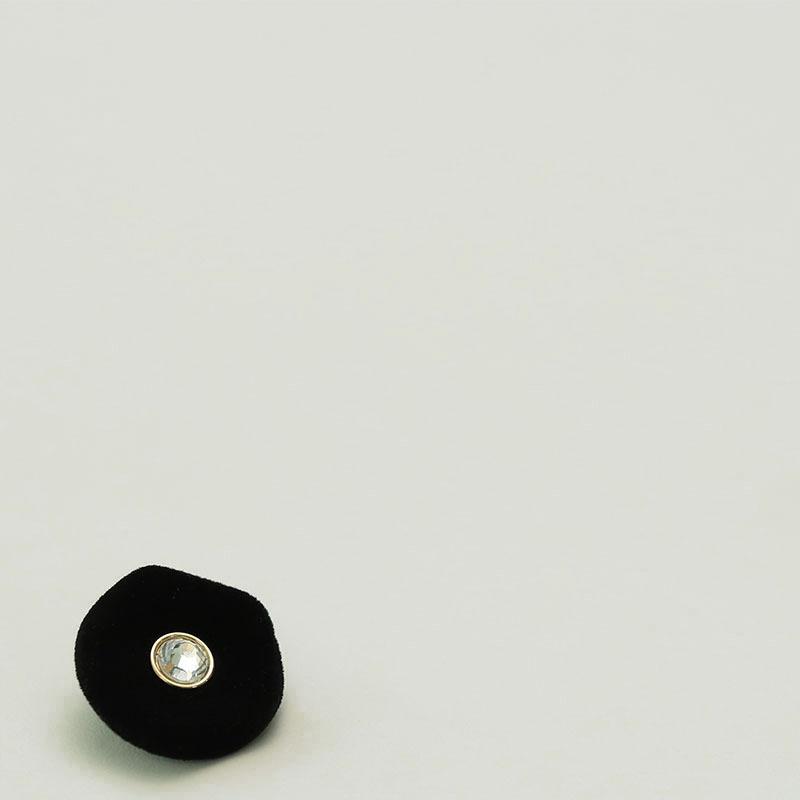 Flocking Diamond Buttons New Chinese Style Double-Sided Nylon Jacket Cheongsam Decorative Women'S Coat Suit Button Accessories