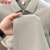 Hengyuanxiang Men's Cotton-Linen Blend Anti-Bacterial Polo T-Shirt