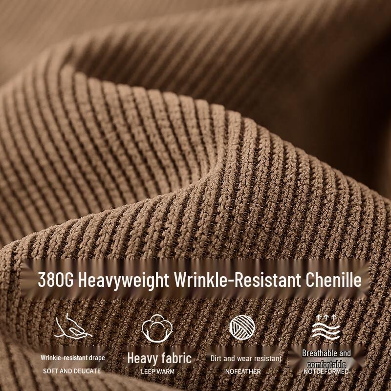 GLM Pánské žinylkové volné kalhoty s rovnými nohavicemi pro volný čas