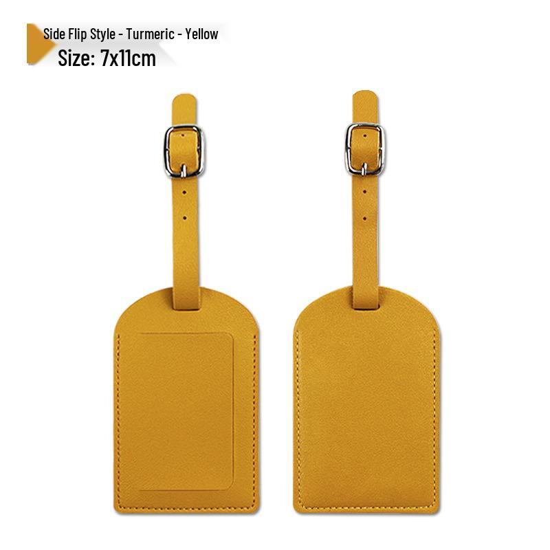 PU Leather Luggage Tag & Anti-lost Boarding Pass Holder with Logo