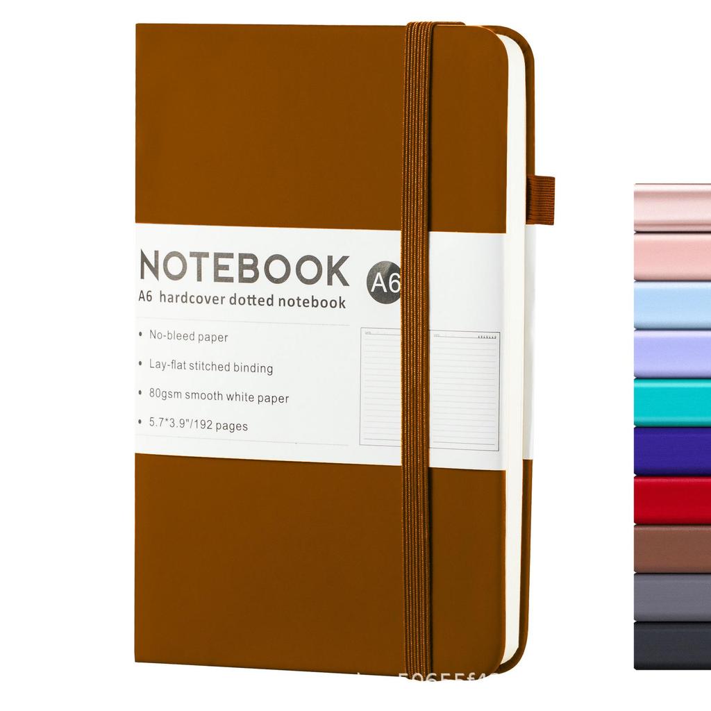 A6 Loose-Leaf Elastic Band Notebook - Customizable Student & Business Diary