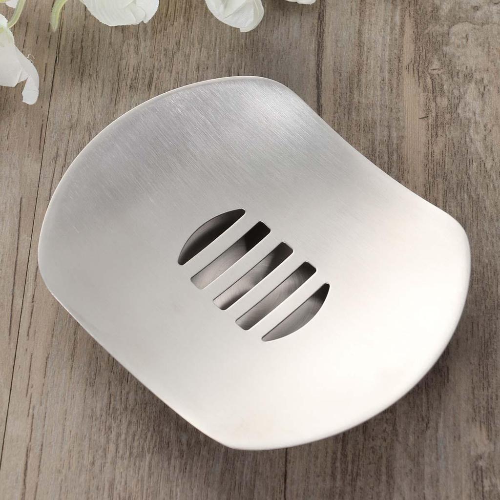 Seifenhalter aus Edelstahl Doppelschichtregal Ablagefach Etui Fliegende Untertasse Schale Box Rostfrei Leicht zu reinigen Küche Badezimmer