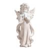 Cute Resin Praying Angel Figurine European Style Fairy Prayer Angel Shelf Sculpture Desktop Ornament