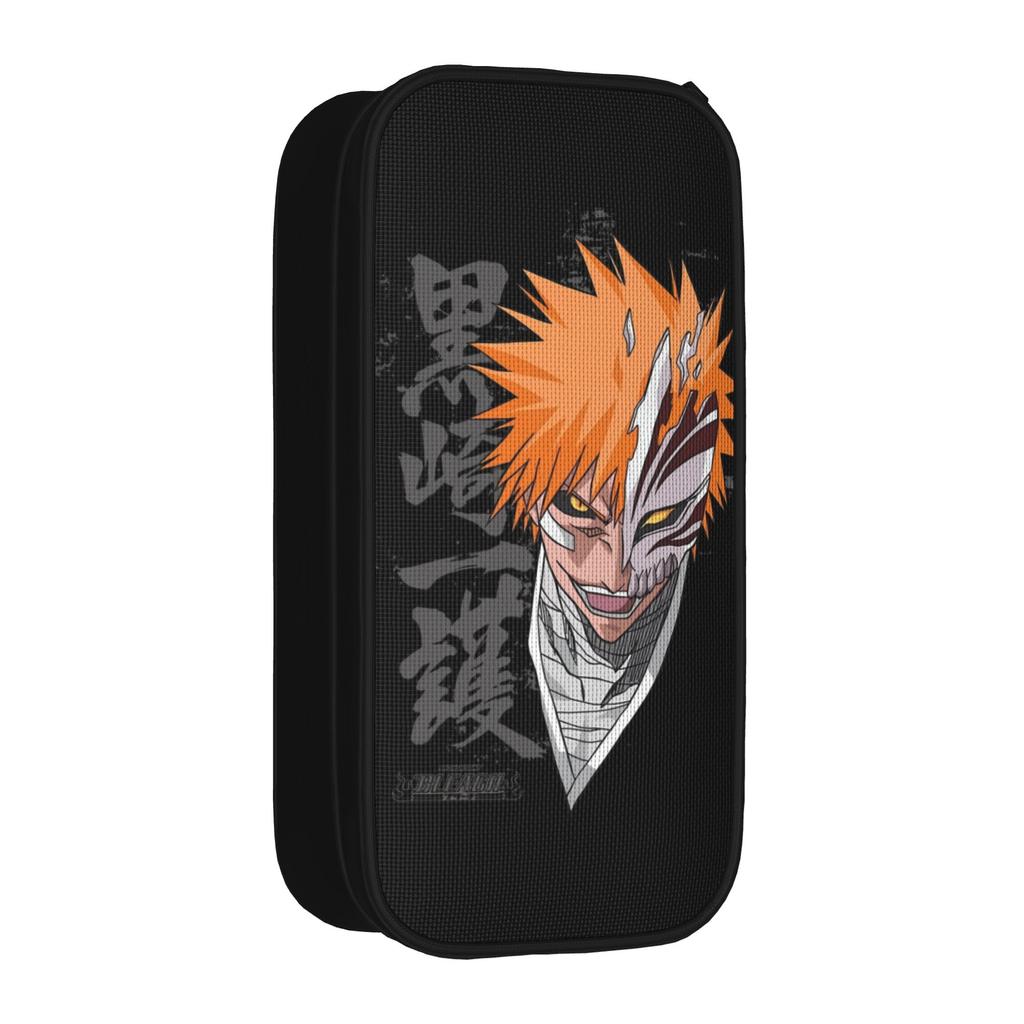 Ichigo Bleachs Anime Pencil Cases Creative Pen Box Bags Student Large Storage School Supplies Gift Pencilcases
