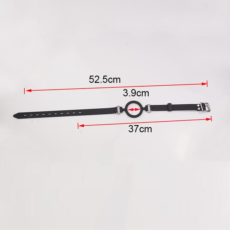 BDSM Open-mouth Gag O-ring, 100% Medical Silicone Full Head Harness, SM Couples Sex Toy, Bondage Gear Sex Products