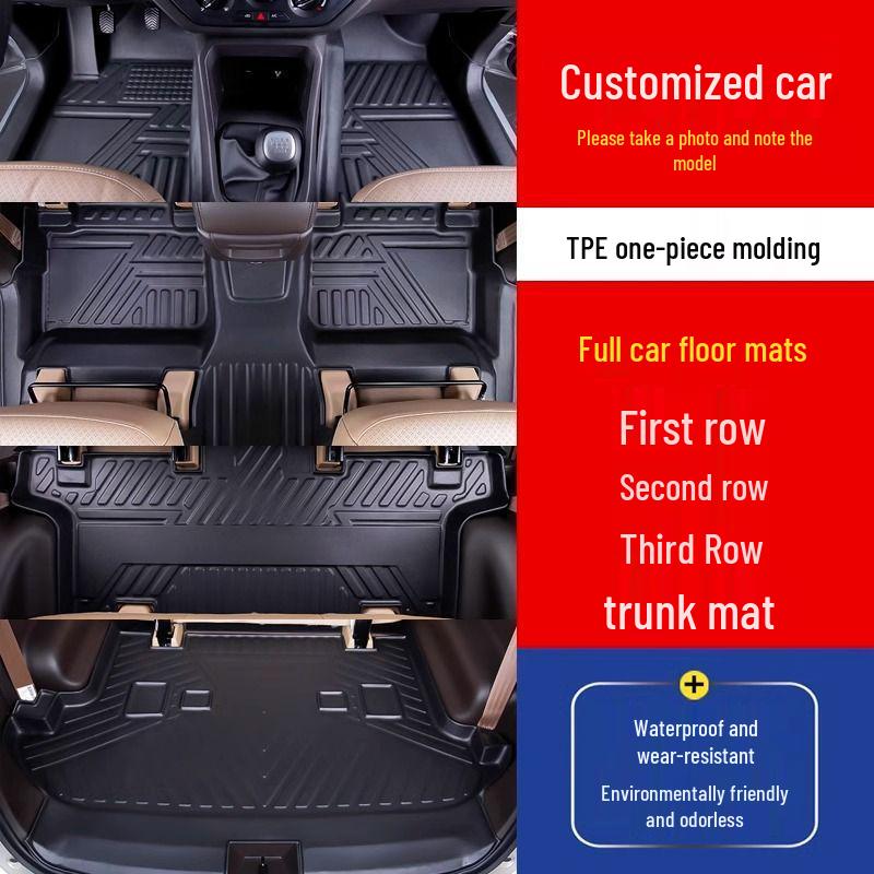 Durable TPE Floor Mat with Door Sill Protector for Changan CX70/CX70T.