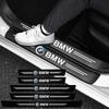 Hot 2025 1/4/5Pcs Leather Car Door Sill Protector Carbon Fiber Sill Strip For BMW 50th G07 G06 G02 G01 F48 F39 G42 G26 F01 F02 G