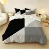 New Design Geometric Duvet Cover For Kids Comforter Cover Set Twin Size Strip Lines Bedding Set With Case 4Pcs Bedroom Decor
