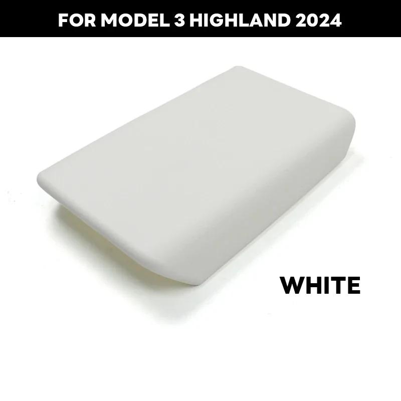 Verbesserter TPE Weicher Mittelkonsolen-Armlehnen-Abdeckungsschutz für Tesla Model 3 Highland 2024 Model Y Juniper 2025 Auto Zubehör