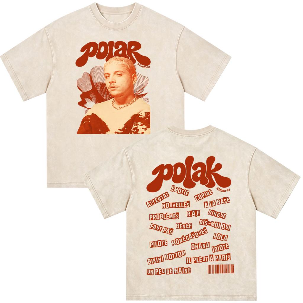 Rapper Plk Portrait Graphic Vintage Washed T-shirts Men Women Clothing Fashion Casual Oversized Short Sleeves T Shirt Streetwear