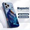 Custodia con Motivo Paesaggio Montagna Innevata Per iPhone 17 Pro Max Magnetica Per Magsafe Cover Ibrida Sottile Opaca Per iPhone 16 15 14 13 Pro Max