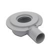 PVC Drain Connector Pipe Adapter for European Plumbing Compatible with 50mm and 100mm Pipes Featuring Flange Base Stability