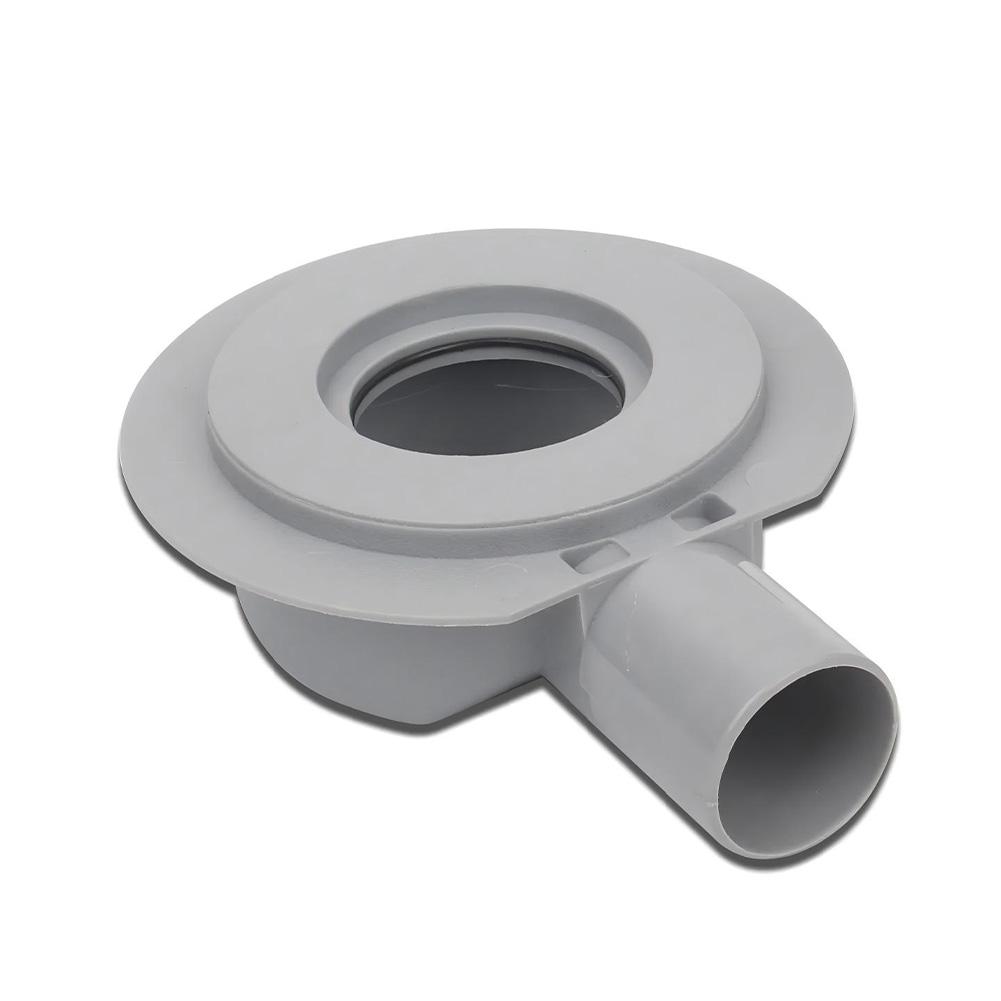 PVC Drain Connector Pipe Adapter for European Plumbing Compatible with 50mm and 100mm Pipes Featuring Flange Base Stability