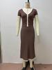 Elegant Spring & Summer Women's 2-Piece Knit Skirt Set - Casual Commute Fashion