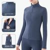 Women's Lulu Yoga Jacket: Quick-Dry, Long-Sleeve Sportswear for Autumn/Winter Fitness