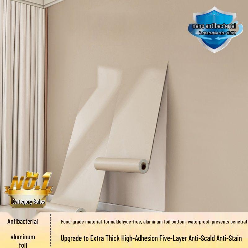 Waterproof Moisture-proof Zero-Formaldehyde Thickened Self-adhesive Wallpaper for Bedroom, Living Room, Mother and Baby.
