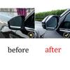 For Volkswagen Atlas 2018-23 ABS Silver Rear View Mirror Rain Eyebrow Trim 2pcs