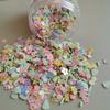 500g Flower Leaves Polymer Clay Sprinkles Rainbow Sunflower Glitter Sequin for DIY Crafts Nail Art Decoration Slime Filling
