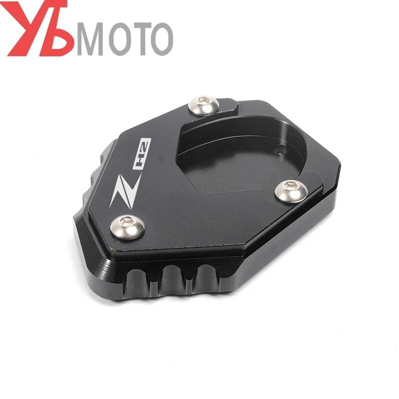 Kickstand Foot Side Stand Extension Pad Support Plate For KAWASAKI Z H2 ZH2 Zh2