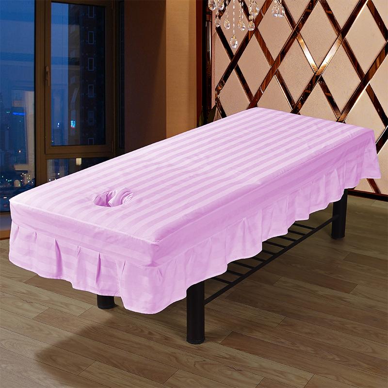SPA Treatment Massage Table Bed Cover Physiotherapy Beauty Salon Mattress Sheet With Face Hole Bedspread Cover Bed Sheet