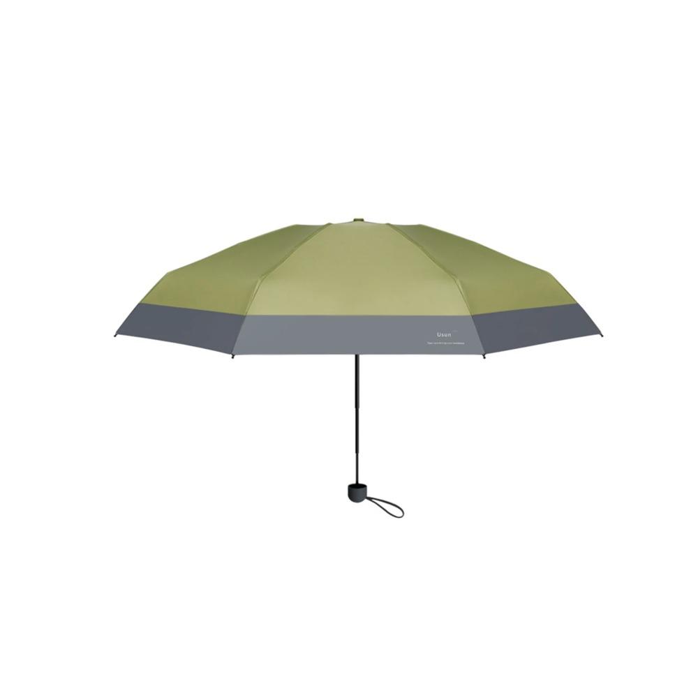 New Colored Eight Bone Five Fold Umbrella with Enlarged Pocket Umbrella, Black Gel Sun Protection, UV Protection, Sunny Umbrella