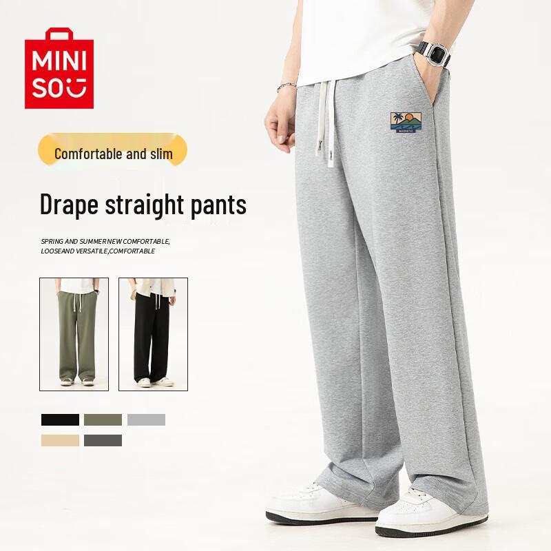 

MINISO Men s Casual Straight-Leg Pants XL