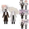 Comfortable Anime Cosplay Outfits For Gamers Bungo Stray Dogs Dazai Chuuya Soft Fabric