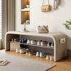 Shoe Changing Stool with Storage Multipurpose Entryway Bench for Bedroom Simple Bedside Seat Compact Shoe Rack for Home