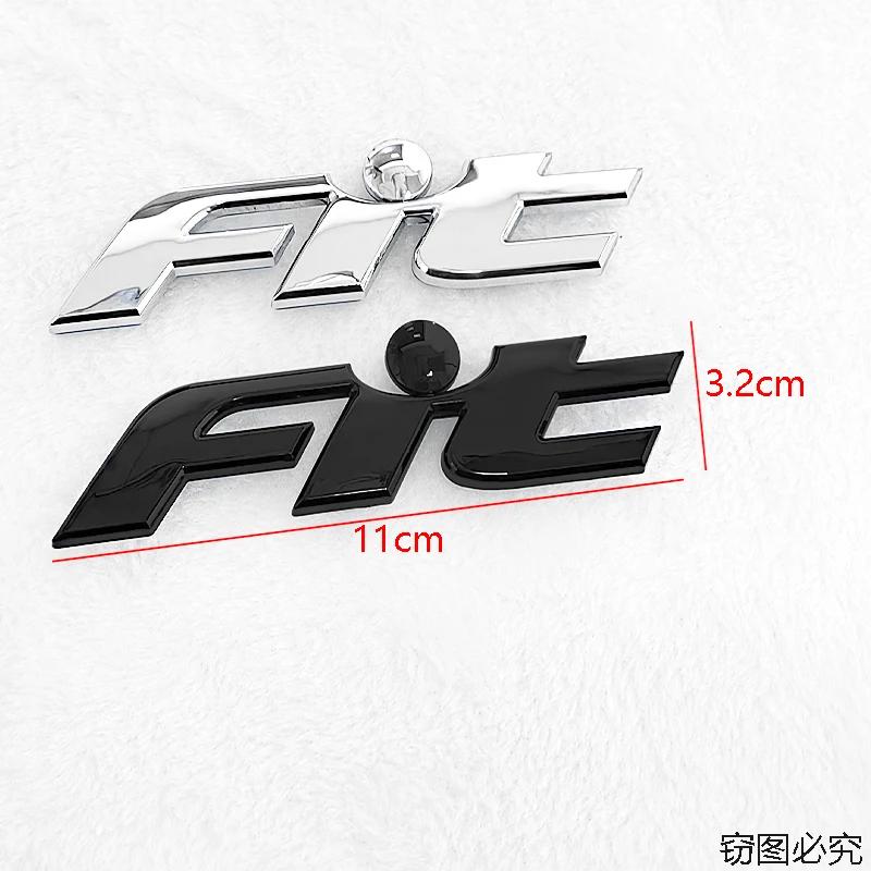 ABS Car Rear Trunk Letters 3D Emblem Tail Badge Sticker for Honda FIT Logo Decals Auto Stickers Styling Decoration