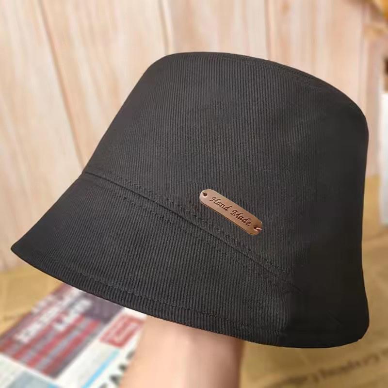 Simple Women Bucket Hat Fashion Solid Color Foldable Bucket Hats Fisherman Hats Female Sun Protect Basin Cap