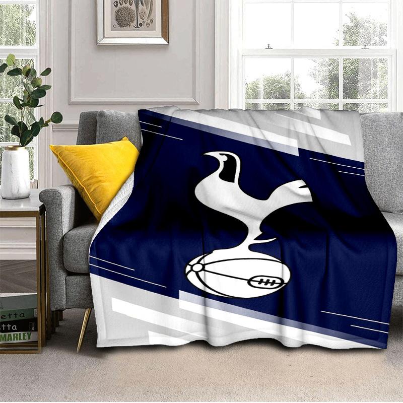 Tottenham Hotspur Fußballclub Decke Outdoor Flanelldecke für Camping, Wandern, Gartenpartys, Picknick-Zubehör, Geschenk für Familie und Freunde
