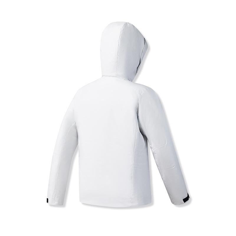 Fila Ski Series Classic Minimalist Casual Sports Versatile Warm Protective Hooded Down Jacket Women Outerwear Jade-White A11W546908FWT