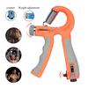 R-Shape Adjustable Size Hand Grip Active Strength Countable Exercise Strengthener Gripper Spring Finger Pinch Carpal Expander