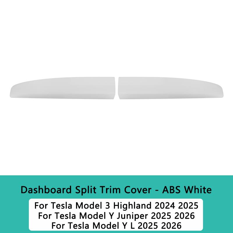 Model Y Juniper 2026 Dashboard Cover for Tesla Model 3 Highland Model Y L ABS Panel  Dashboard Split Trim Cover Car Accessories