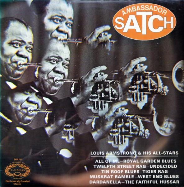 

LP Record LOUIS ARMSTRONG HIS ALLSTARS Ambassador Satch SHM751 Hallmark Record 1971 UK Jazz Used