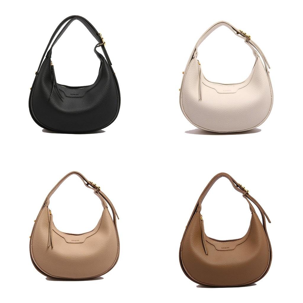 Urban Style Small Moon Bag With Stitching Details For Everyday Use