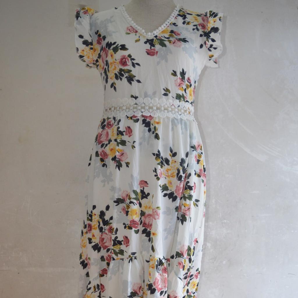 2026 New Women's Dress Sleeveless, Printed Irregular, Lace, Backless, Waist Cinching Long Gown Floral Print Dresses with Backless and Slit Design